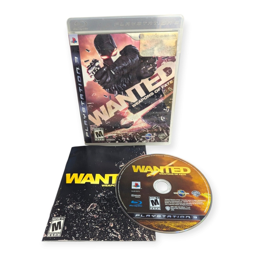 Wanted Weapons of Fate Sony PlayStation 3 PS3 Action Shooter Game BLUS-30275